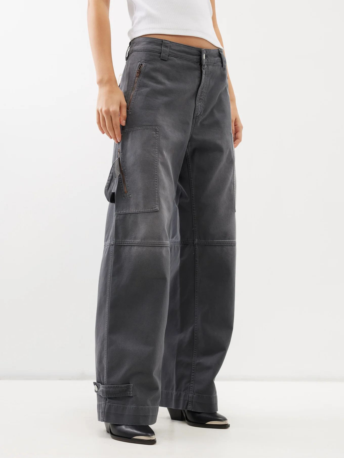 Junia cotton-twill cargo trousers | Matches (UK)