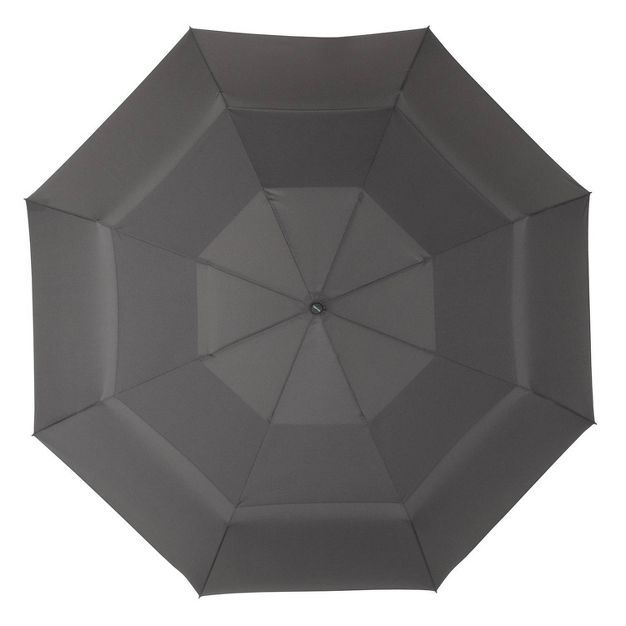 Cirra by ShedRain Jumbo Air Vent Auto Open Close Compact Umbrella - Charcoal | Target