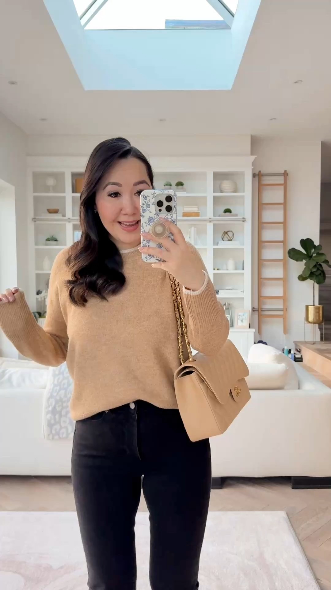 This contrast trim sweater is another Nordstrom sale find - super versatile and perfect for layering under coats 