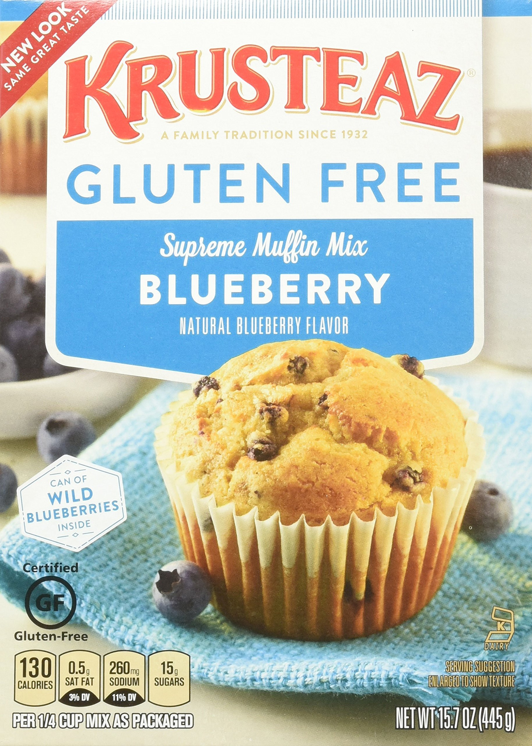 Krusteaz Wild Blueberry Supreme Muffin Mix, 17.1 Oz. Box (4 Pack) | Amazon (US)
