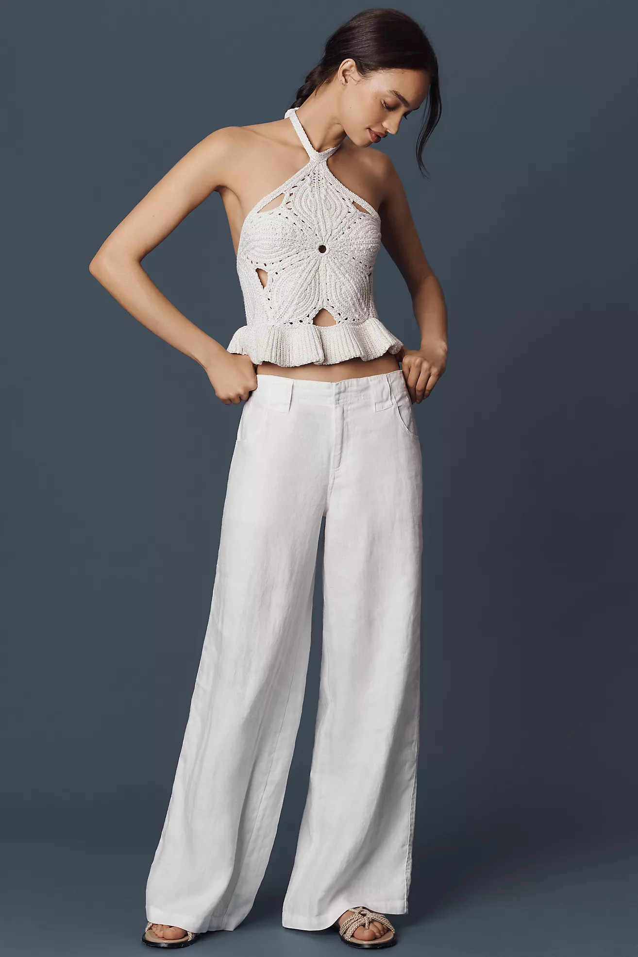 Sanctuary Arden Relaxed Linen Pants | Anthropologie (US)