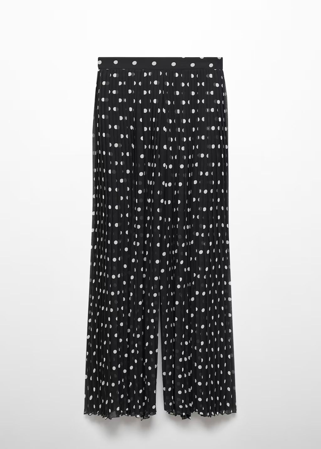 Asymmetric polka dot blouse -  Women | Mango United Kingdom | MANGO (UK)