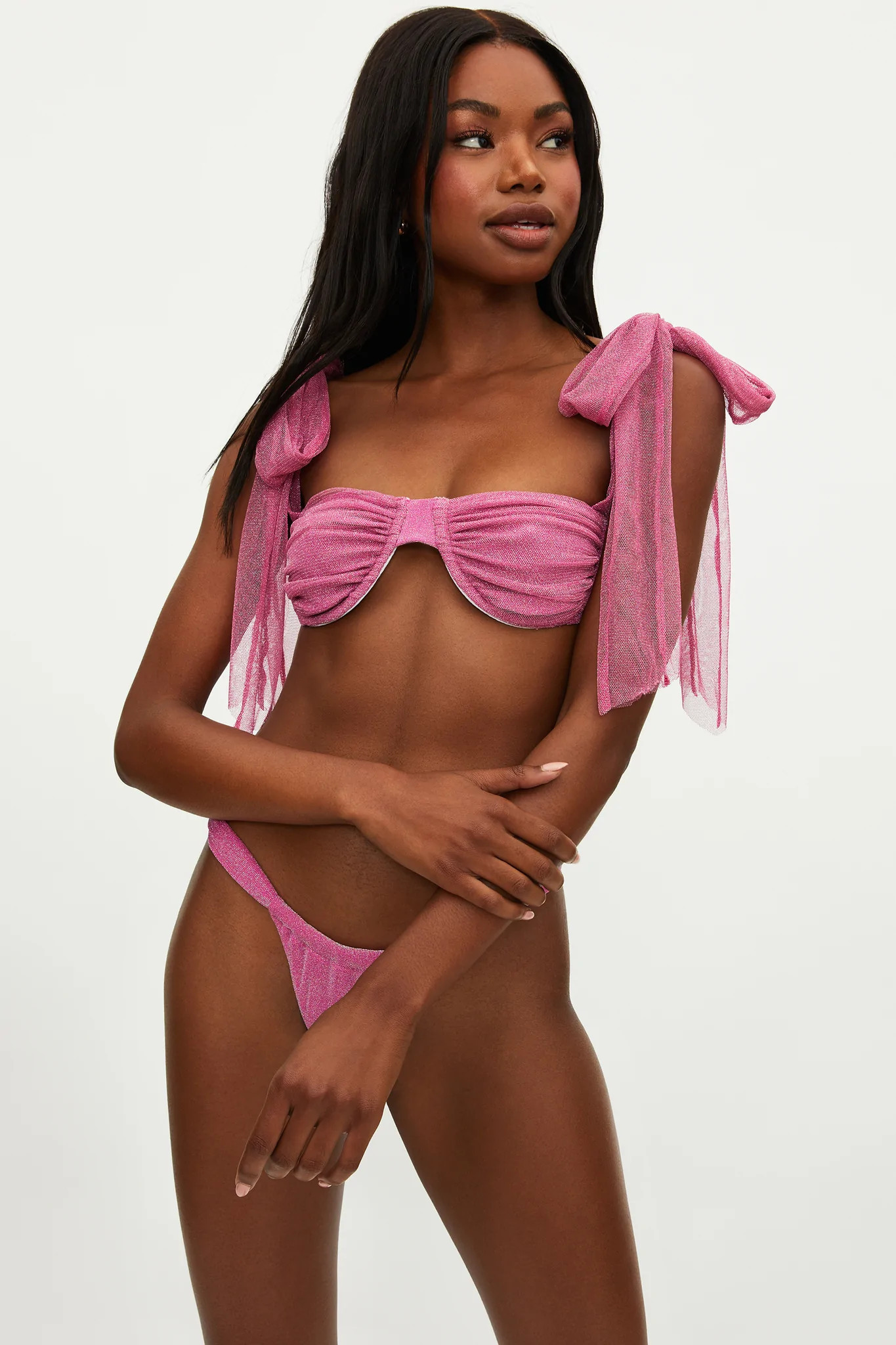 Joan Bottom Fuchsia Purple Shine | Beach Riot