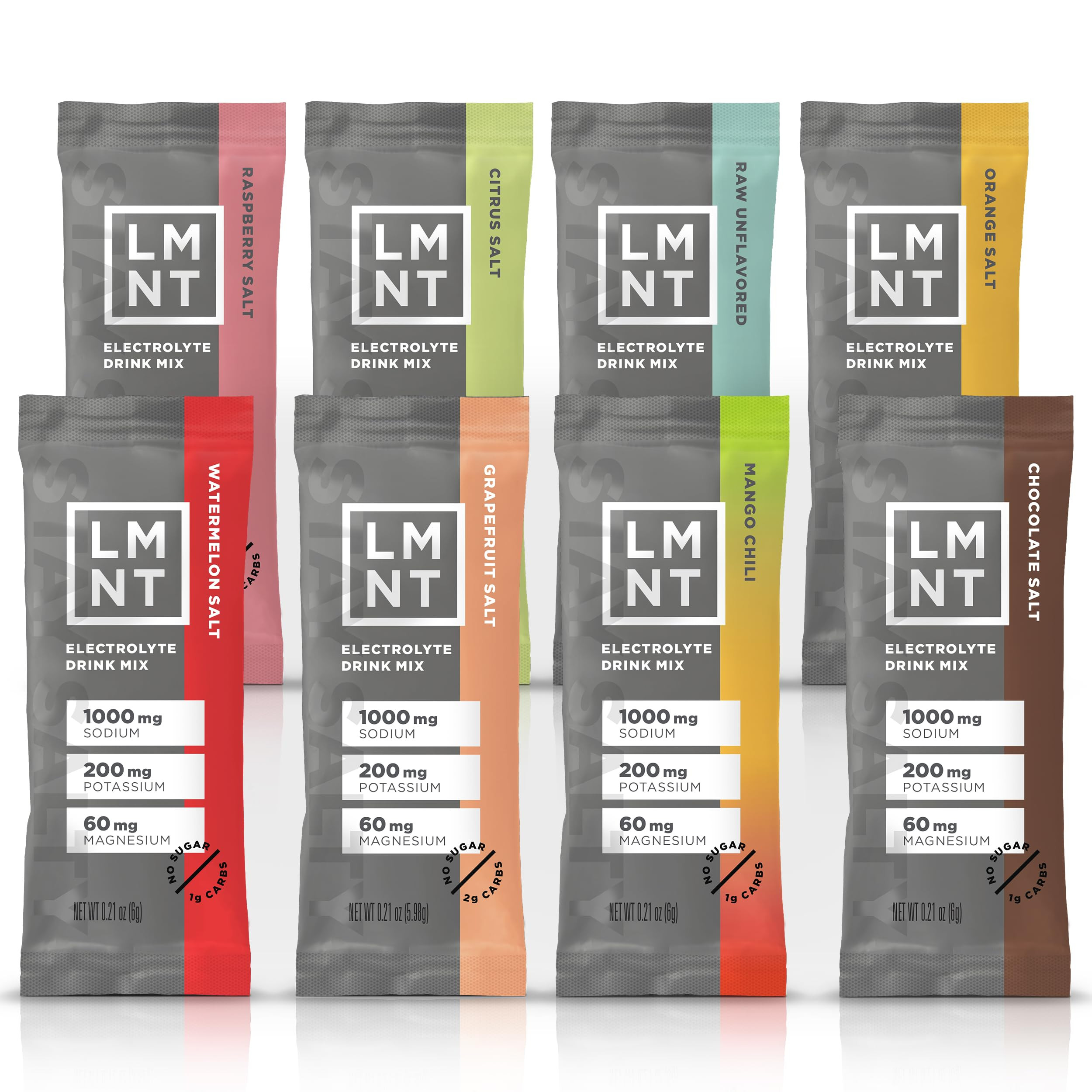 LMNT Zero Sugar Electrolytes - Sample Pack | Drink Mix | 8-Count | Amazon (US)