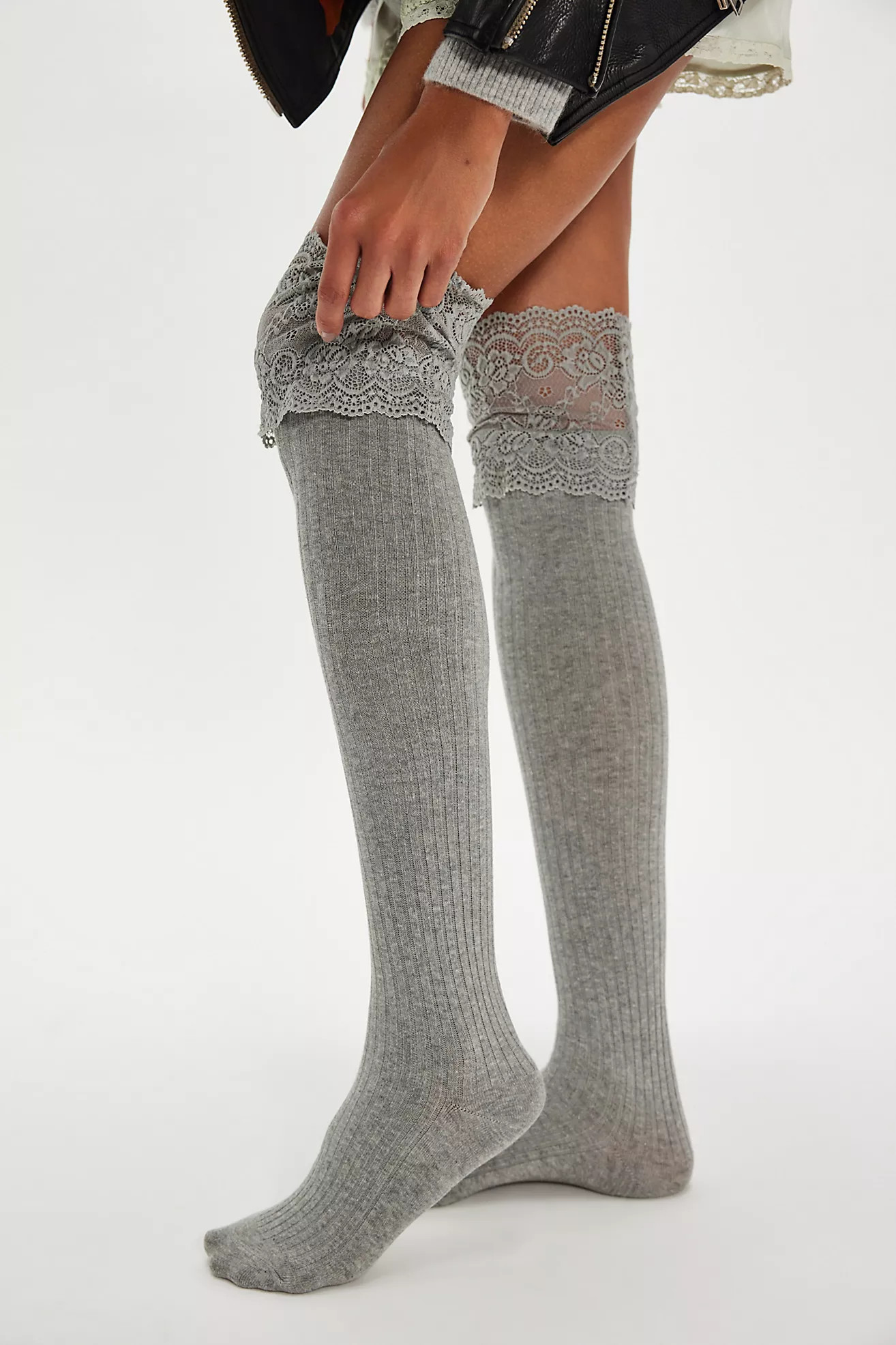 Viola Lace Over-The-Knee Socks | Free People (Global - UK&FR Excluded)