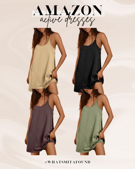 Amazon active dresses with built in shorts! FP movement inspired dresses, free people inspired dresses, exercise dresses, workout dresses, athleisure, comfy dress, neutral dress, errands dress, beige dress, green dress, black dress, brown dress, affordable active dress, affordable workout dress, trendy active dress, trendy workout dress

#LTKstyletip #LTKfindsunder50 #LTKfitness
