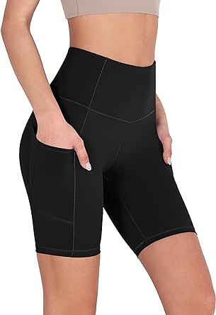 ODODOS Workout Shorts for Women, High Waist Running Yoga Exercise Cycling Hiking Biker Shorts wit... | Amazon (US)