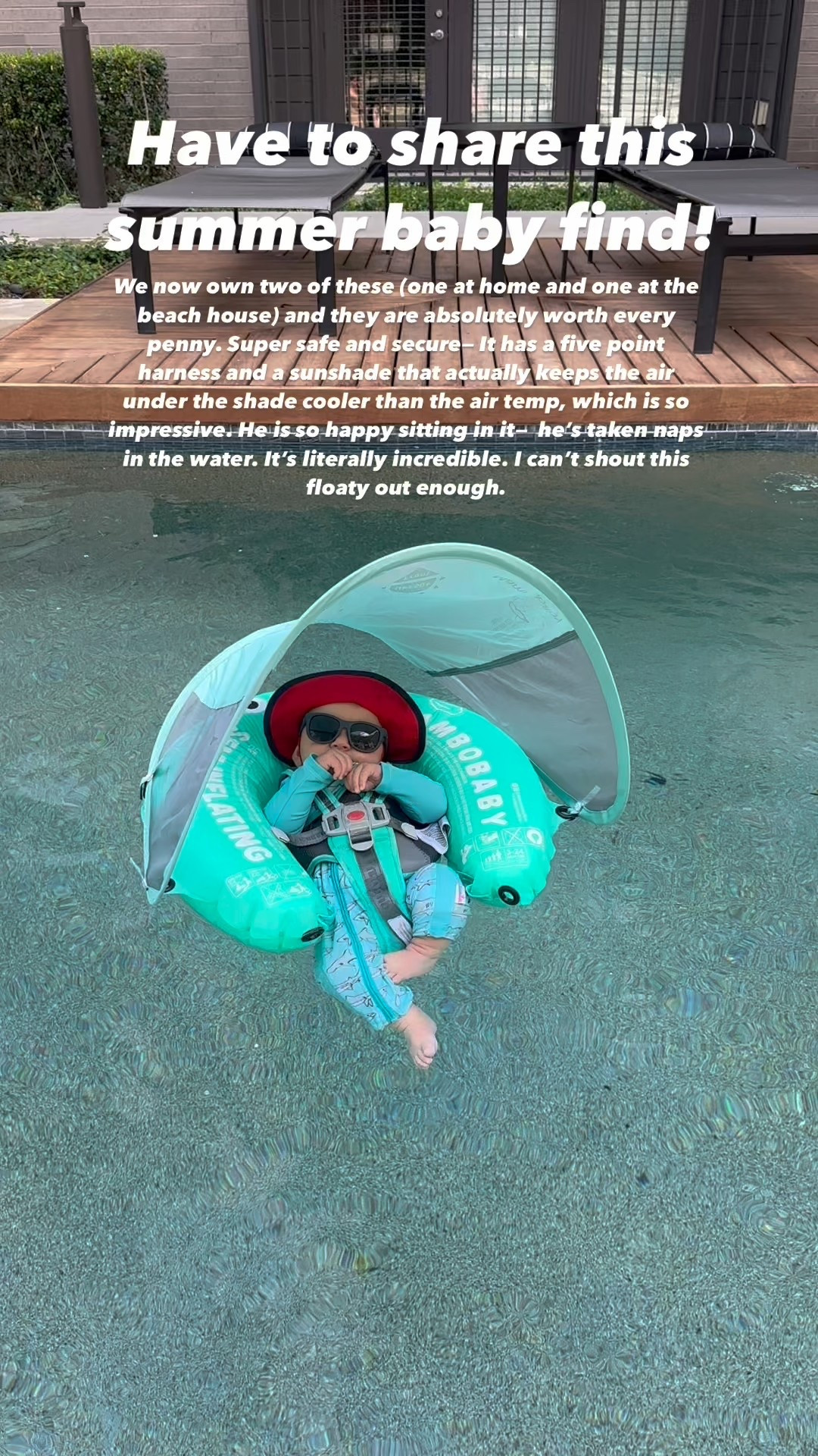 If you have a baby, you need this floatie for pool days this Summer!!☀️🕶️🌊

#LTKFamily #LTKBaby #LTKSummerEdit