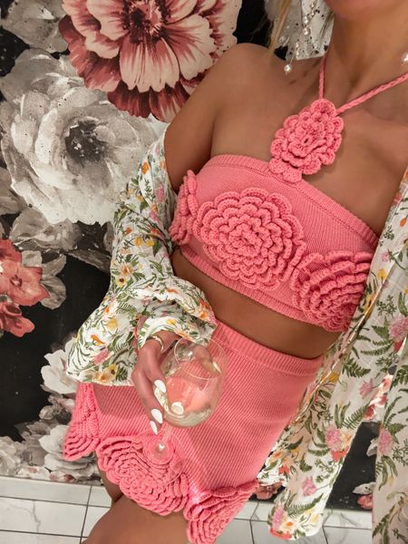 Rosette two piece floral set (wearing a size medium in the skirt and small in the top)

Vacation outfit | vacation dress | crochet dress | crochet set | resort wear | pink set | what to wear this spring 

#LTKparties #LTKstyletip #LTKeurope