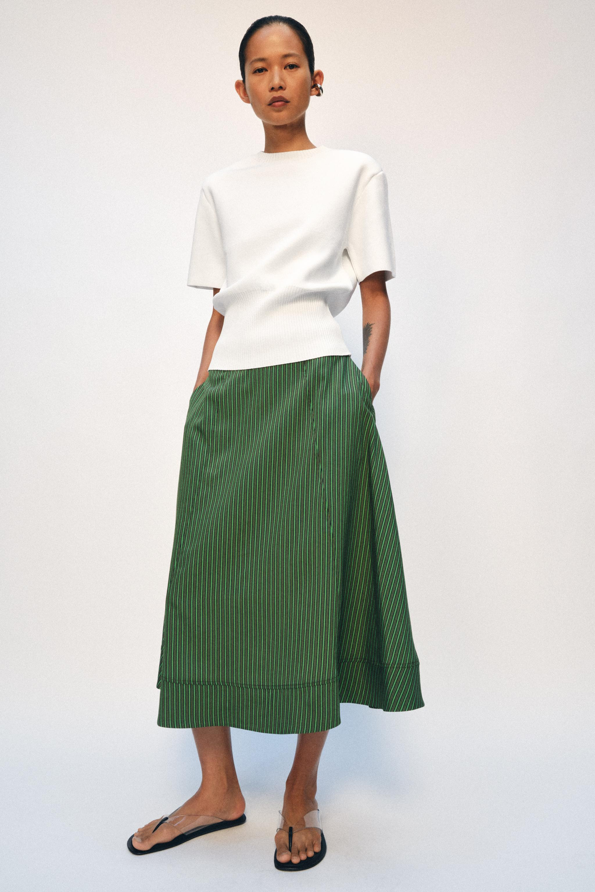 SHOULDER PAD KNIT TOP | Zara US