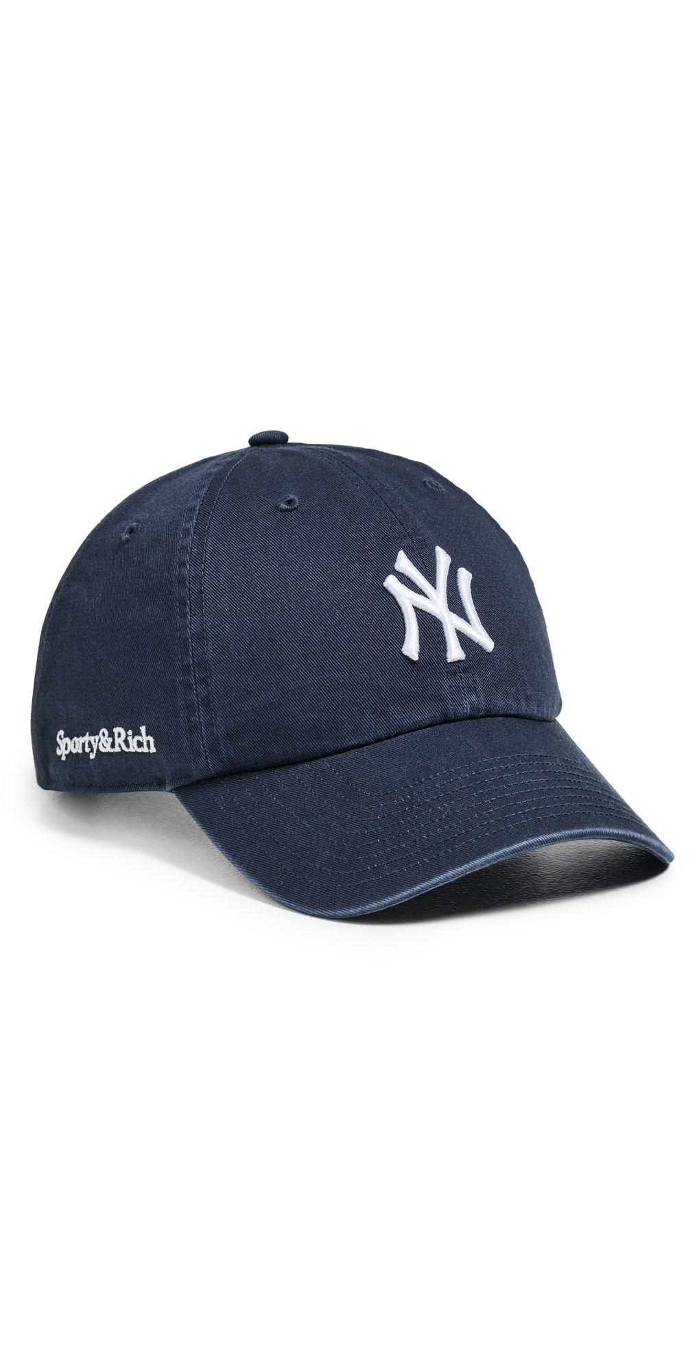 Sporty & Rich Yankees Serif Hat Dark Navy One Size | Shopbop