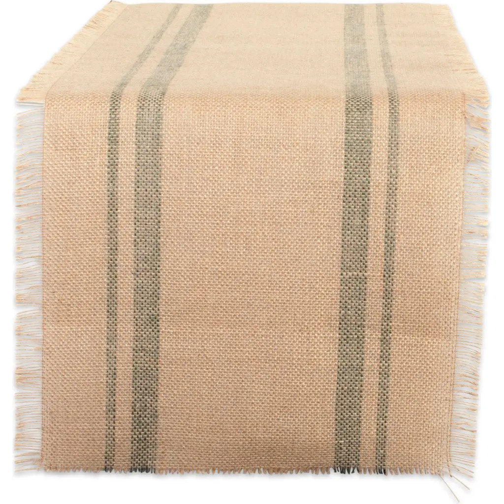 DII Jute Table Runner Double Border, Artichoke at Nordstrom | Nordstrom