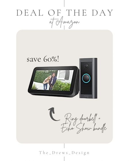 Save $90 (60%) on the Ring doorbell camera and echo show bundle today on Amazon 

#LTKsalealert #LTKhome #LTKGiftGuide