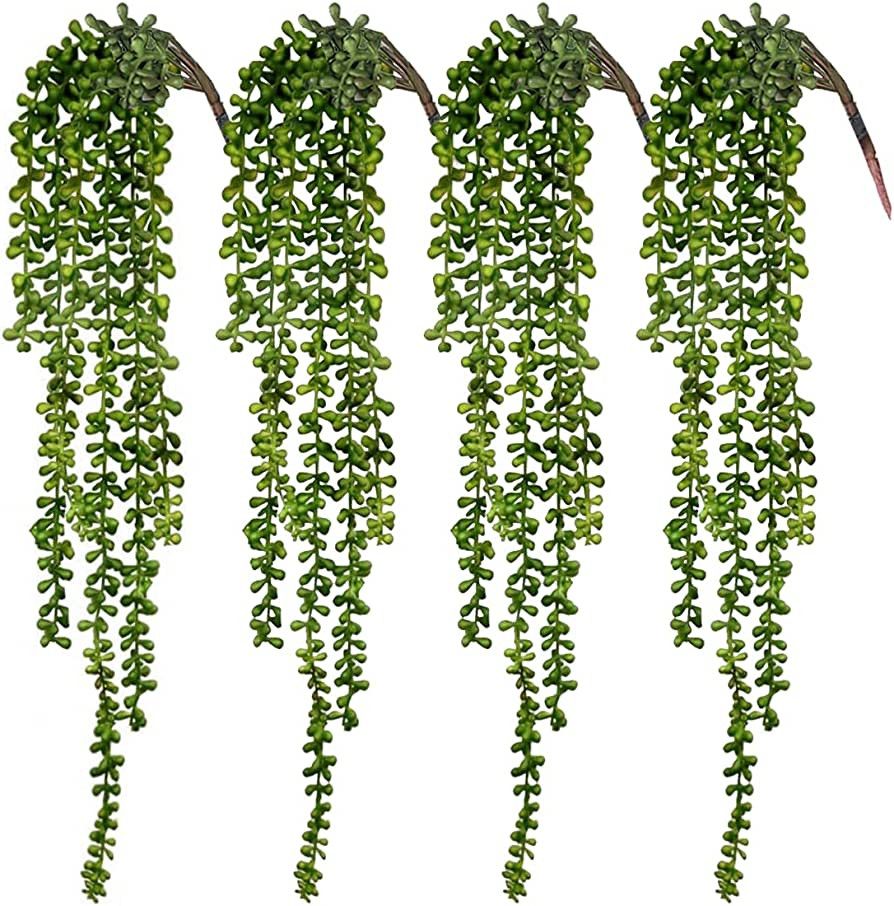 CEWOR 4pcs Artificial Succulents Hanging Plants Amazon home decor finds amazon favorites | Amazon (US)