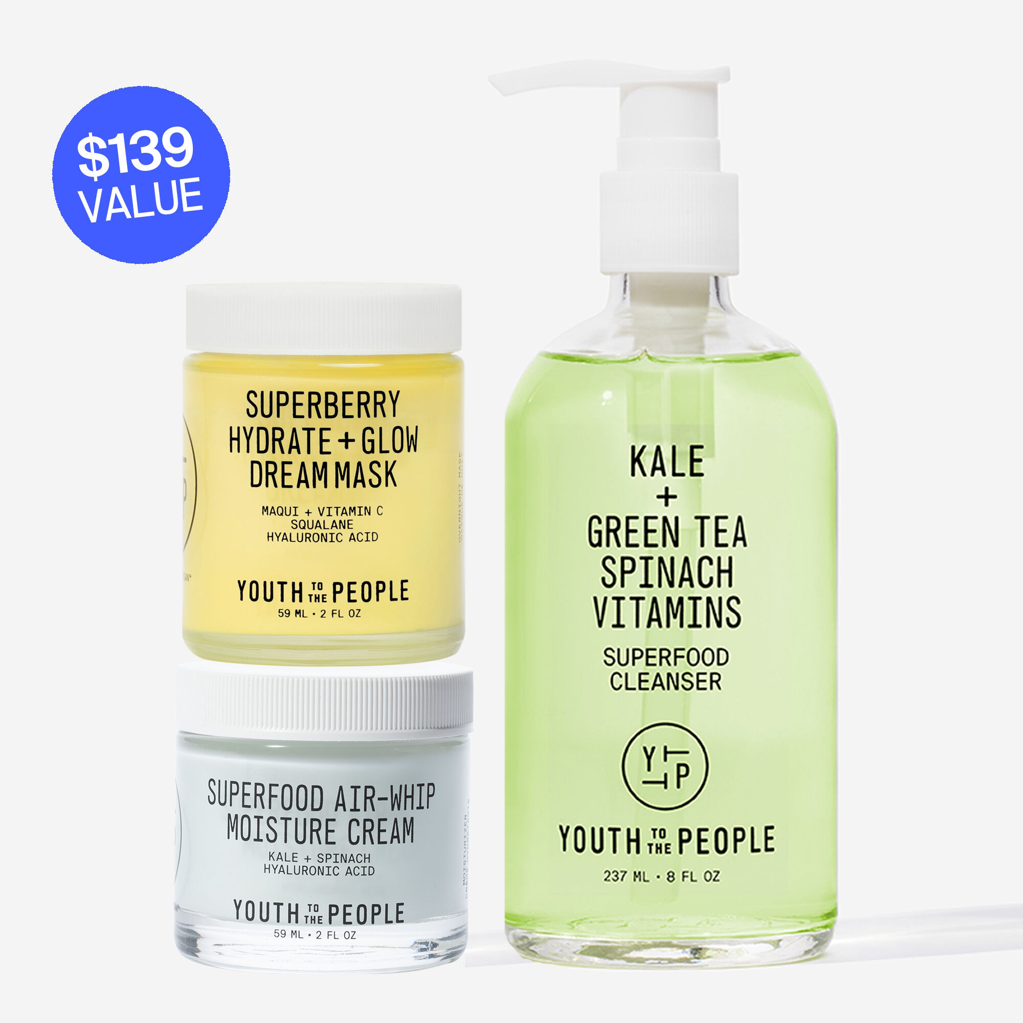 Shop The Super Glow Trio Skincare Bundle | Youth To The People | Youth To The People