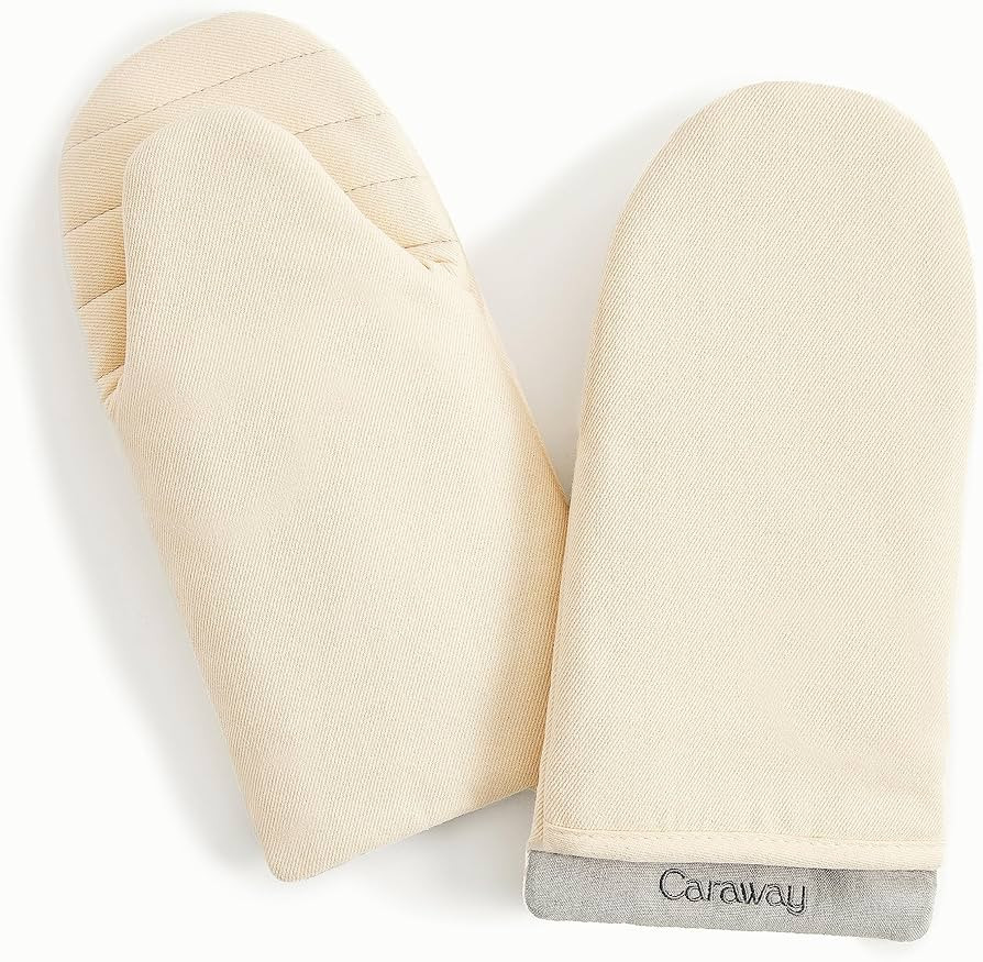 Caraway Oven Mitts - 100% Organic Cotton Oven Mitt - Double-Layer & Stain-Resistant Stitching - S... | Amazon (US)