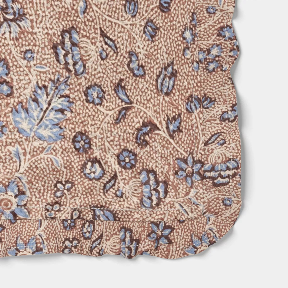 84"x60" Block Print Ruffle Tablecloth - Threshold™ | Target