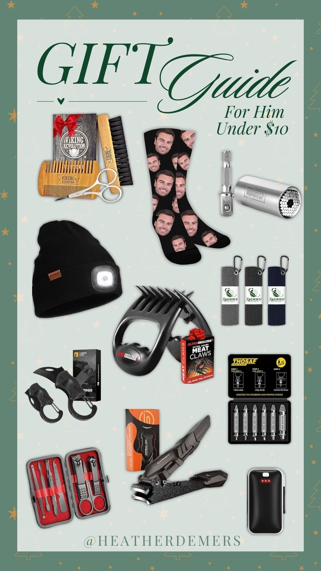 Looking for cheap but useful gifts for the men in your life? Check out my gift guide for items under $10. You can still find great gifts at a lower price!

Holiday Gift Guide
Gift Guide Under 10
Christsmas Gift Guide
Holiday Shopping
Gift Ideas
Christmas 2025 

 

#LTKHoliday #LTKFindsUnder50 #LTKGiftGuide