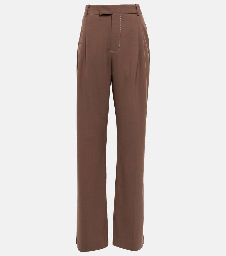 High-rise wool-blend pants | Mytheresa (UK)