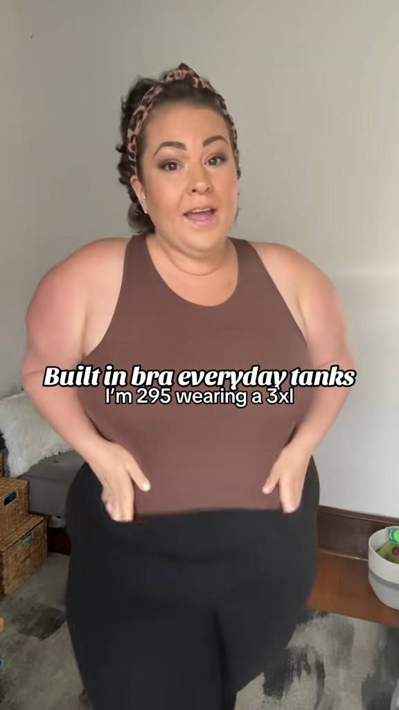 These are my favorite built in bra tank tops 100% 👏🏼  

#plussize #curvyfashion #tanktops 
Built in bra tank tops 

#LTKPlusSize