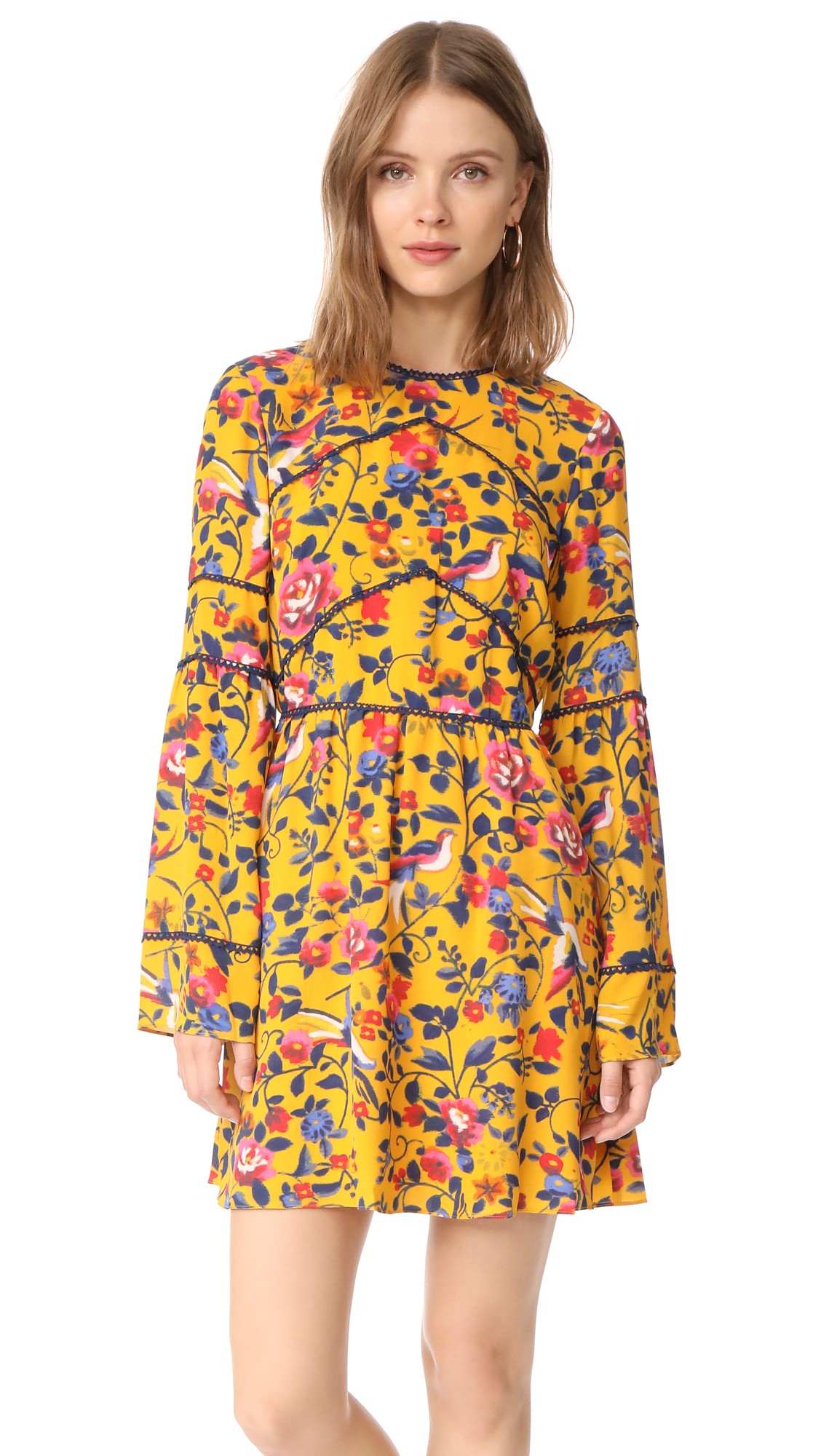 Tanya Taylor Kimono Floral Caterina Dress | Shopbop