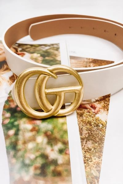 Large G Belt - Matte White | Hazel and Olive