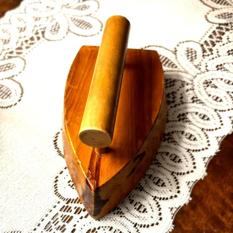 Vintage,wood 'sad Iron" Wood Iron Replica, Decor Piece, 6", - Etsy | Etsy (US)
