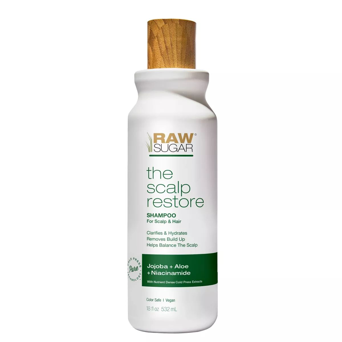 Raw Sugar The Scalp Restore Jojoba + Aloe + Niacinamide Shampoo - 18 fl oz | Target