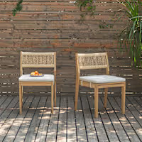 Rio Outdoor Teak Dining Chair Set | Castlery | Castlery US