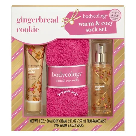 Bodycology Gingerbread Cookie Body Care & Cozy Sock Gift Set, 3 Piece | Walmart (US)