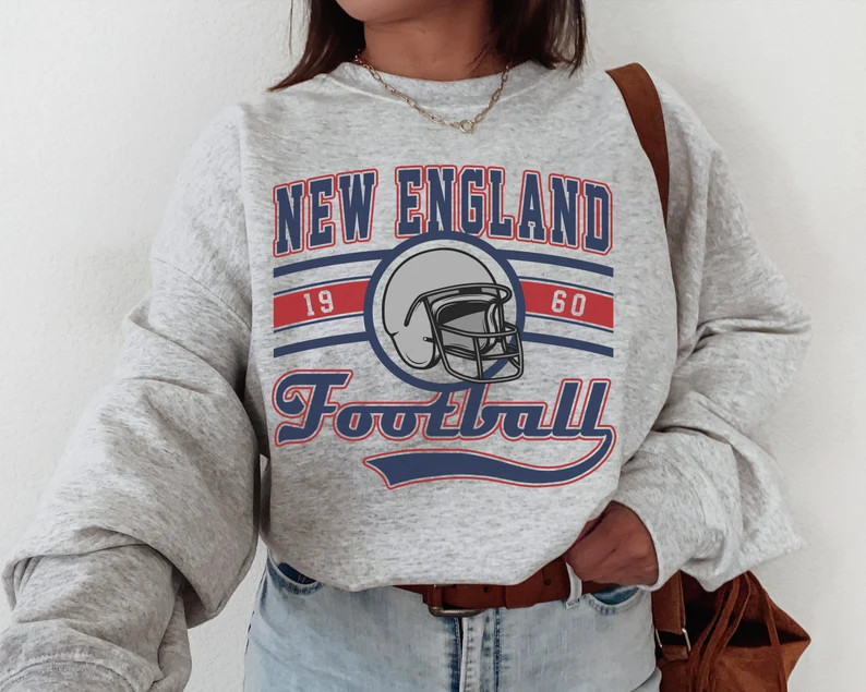 New England Football Sweatshirt / T-shirt the Pats Shirt - Etsy | Etsy (US)