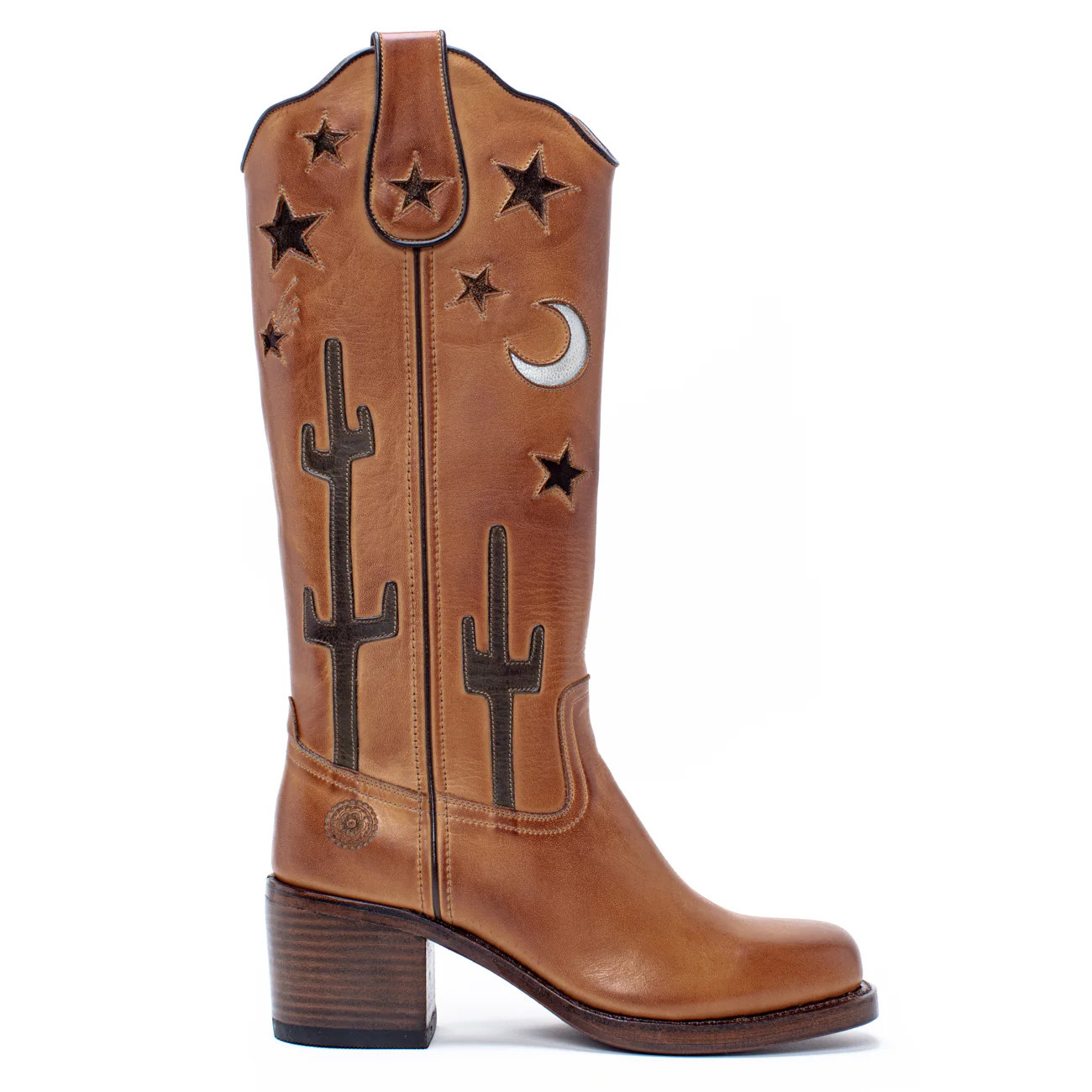 Womens Hibiscus Desert Cognac Leather Boot - Ranch Road Boots™ | Ranch Road Boots