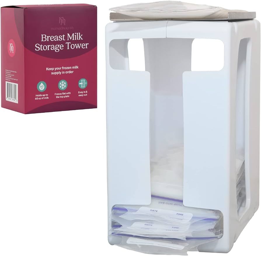 Breast Milk Storage Tower - Convenient Storage for Milk Freezer Bags - Efficiently Store Milk in ... | Amazon (US)