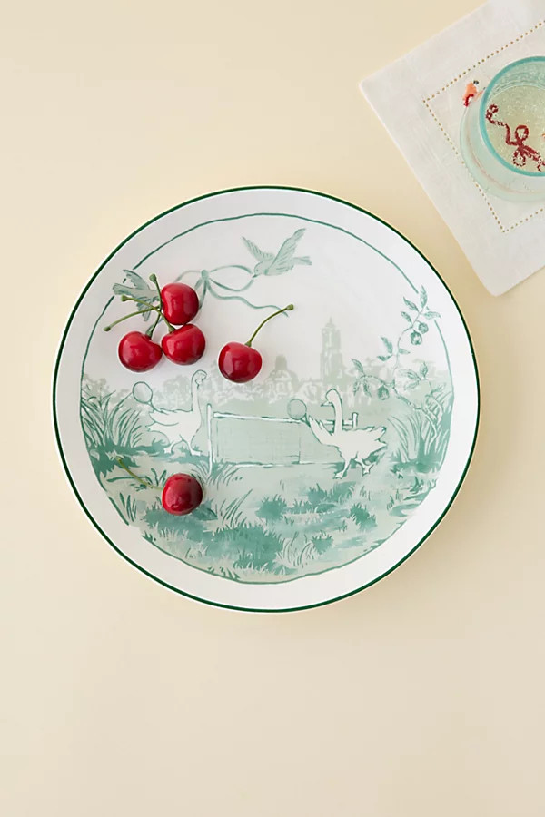 Graphic Printed Ceramic Dinner Plate | Urban Outfitters (US and RoW)