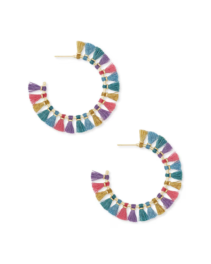Evie Gold Hoop Earrings in Multi Mix | Kendra Scott