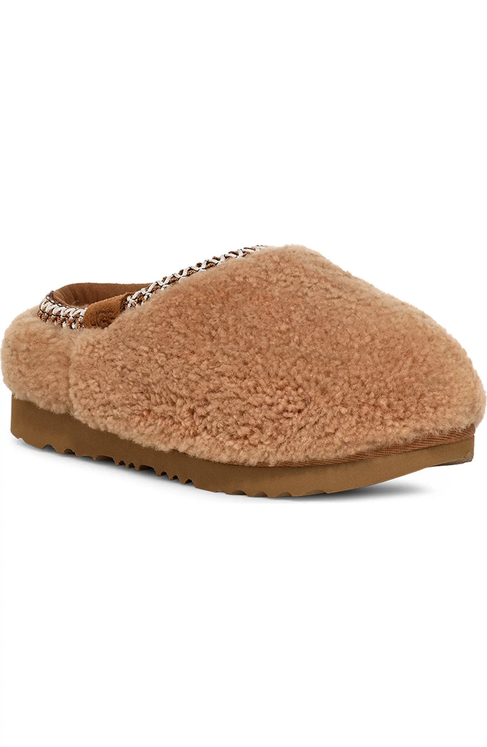 UGG® Kids' Tasman Maxi Curly Genuine Shearling Slipper | Nordstrom | Nordstrom