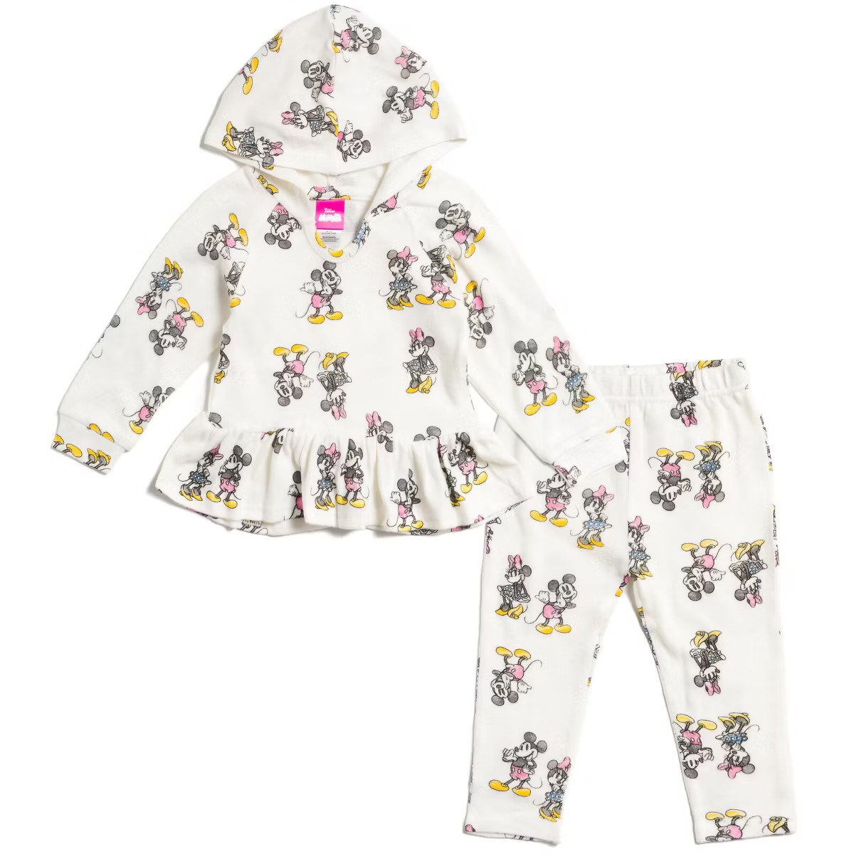 Disney Mickey Mouse Donald Duck Pluto Minnie Mouse Pullover Hoodie and Pants Outfit Set Toddler | Target
