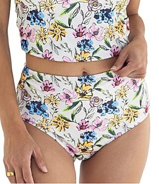 Janela Bay Wild Floral High Waist Swim Bottom - XL | Dillard's