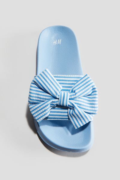 Pool Shoes - Light blue/striped - Kids | H&M US | H&M (US + CA)