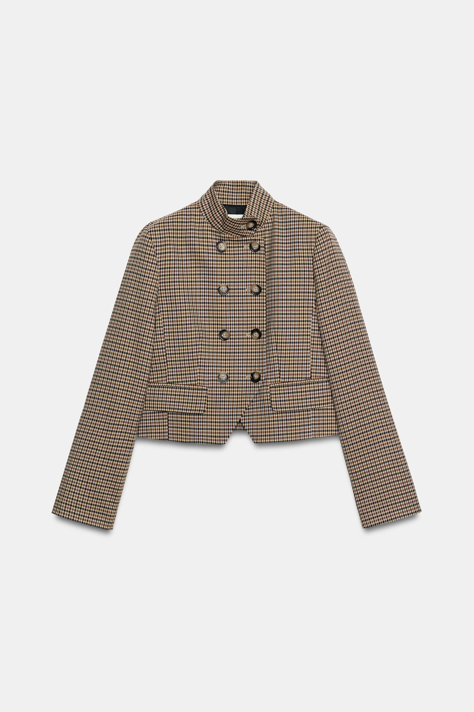 KORTE PIED-DE-POULE BLAZER | Zara NL