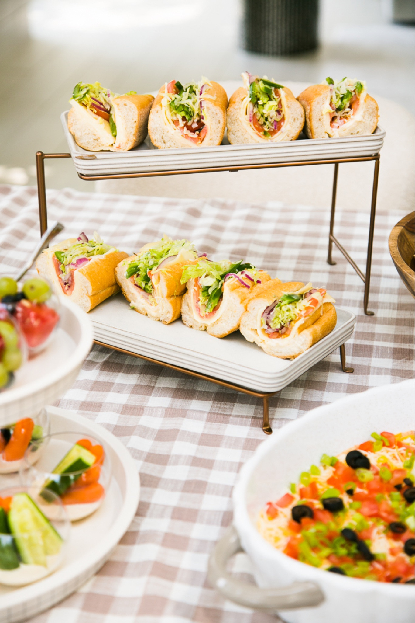 This two tier serving tray is perfect for sandwiches, desserts, or even cheese and crackers ! So versatile !

#LTKSeasonal #LTKunder50 #LTKhome