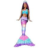 Mermaid Barbie Doll with Water-Activated Twinkle Light-Up Tail, Barbie Dreamtopia Mermaid Toys, P... | Amazon (US)