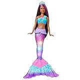 Mermaid Barbie Doll with Water-Activated Twinkle Light-Up Tail, Barbie Dreamtopia Mermaid Toys, P... | Amazon (US)