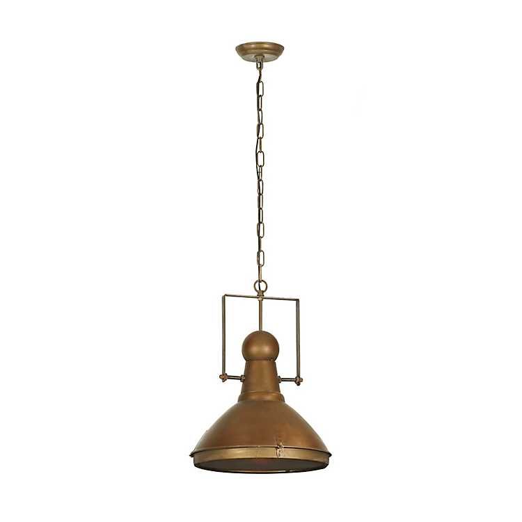 Brass Iron Bell Pendant Light | Kirkland's Home