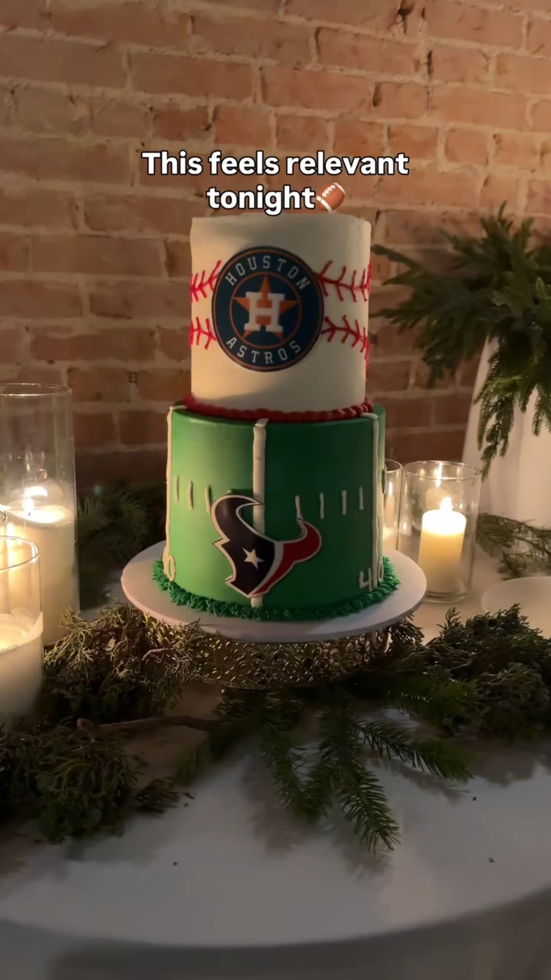 From our wedding day to playoff night 🏈
The groom’s cake knew 🤍 #GoTexans
SHOP below for my flowy reception cape, shoes, cake stands, cake knife and server 
@houstontexans 
#playoffs #sportslover 
#TexansNation #WeddingDayMemories Texans fans, sports fans, HTX 

#LTKSeasonal #LTKWedding