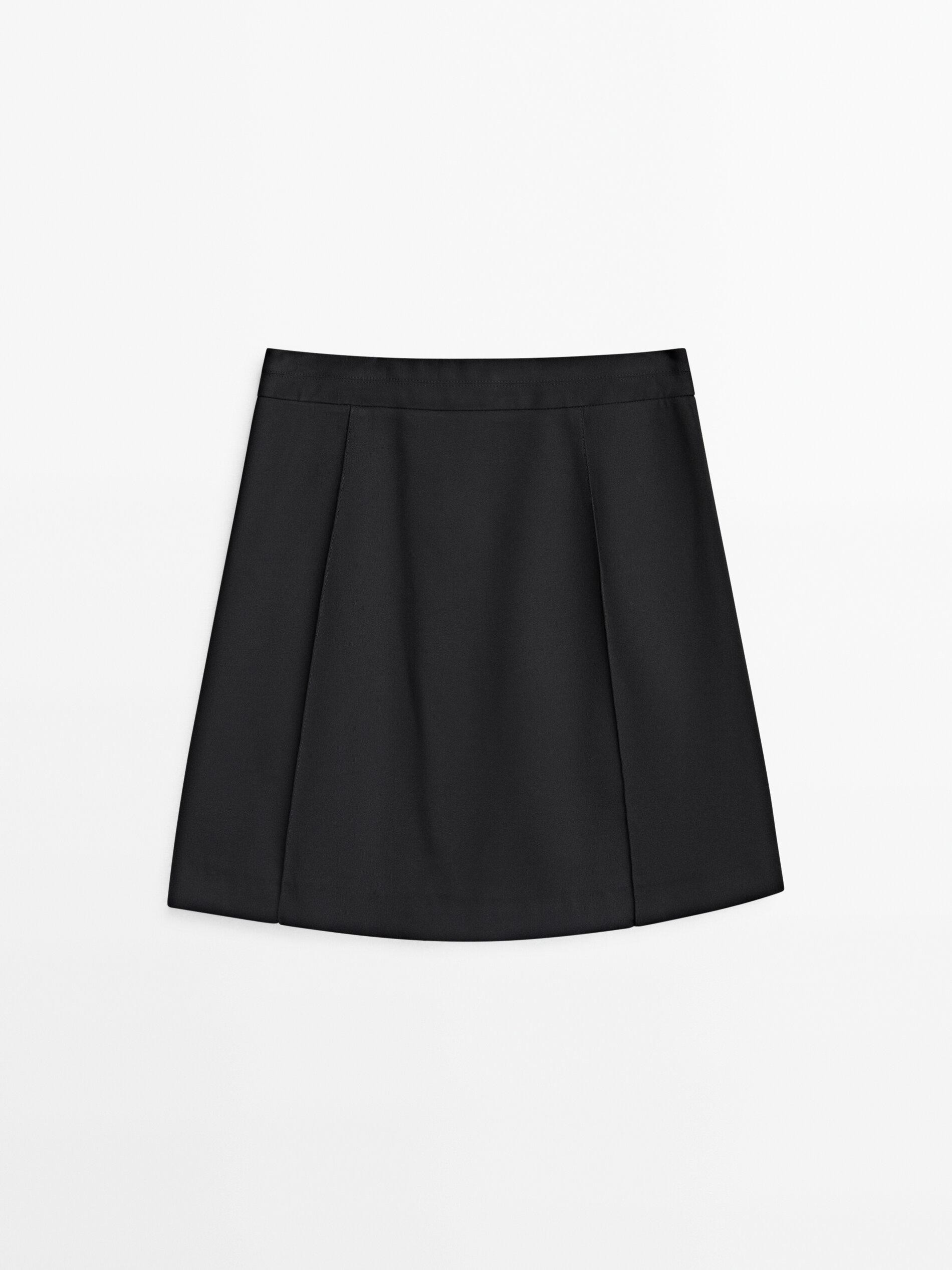 Minirock mit Zierfalte | Massimo Dutti DE