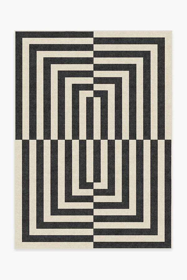 Jonathan Adler Op Art Charcoal Rug | Ruggable