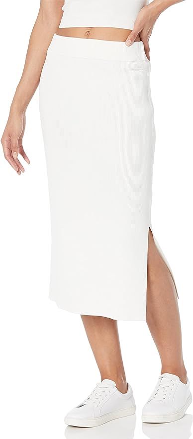 The Drop Women's Vera Slim Side Slit Midi Sweater Skirt | Amazon (US)