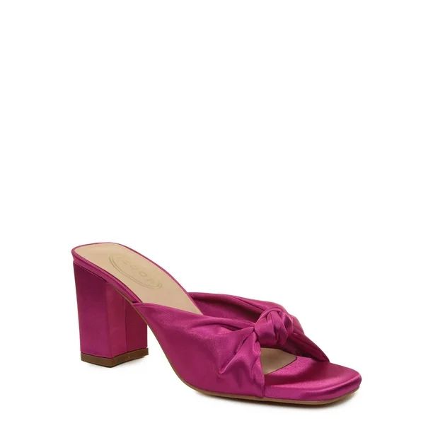 Scoop Women's Knotted Block Heel Sandals - Walmart.com | Walmart (US)