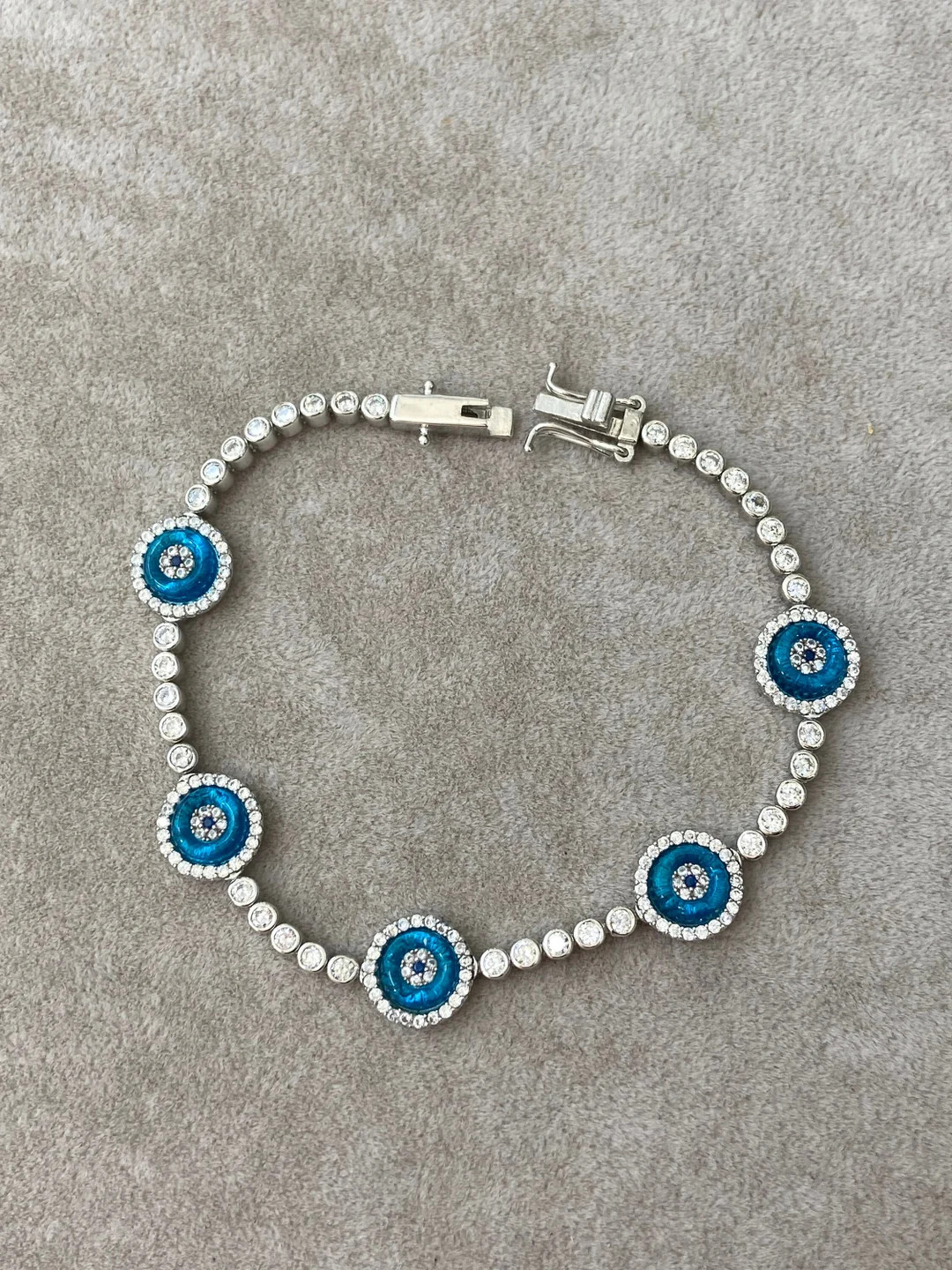 Tennis Bracelet , Evil Eye Bracelet, Tennis Bracelets, Turkish Evileye Bracelet , Evil Eye Silver... | Etsy (US)